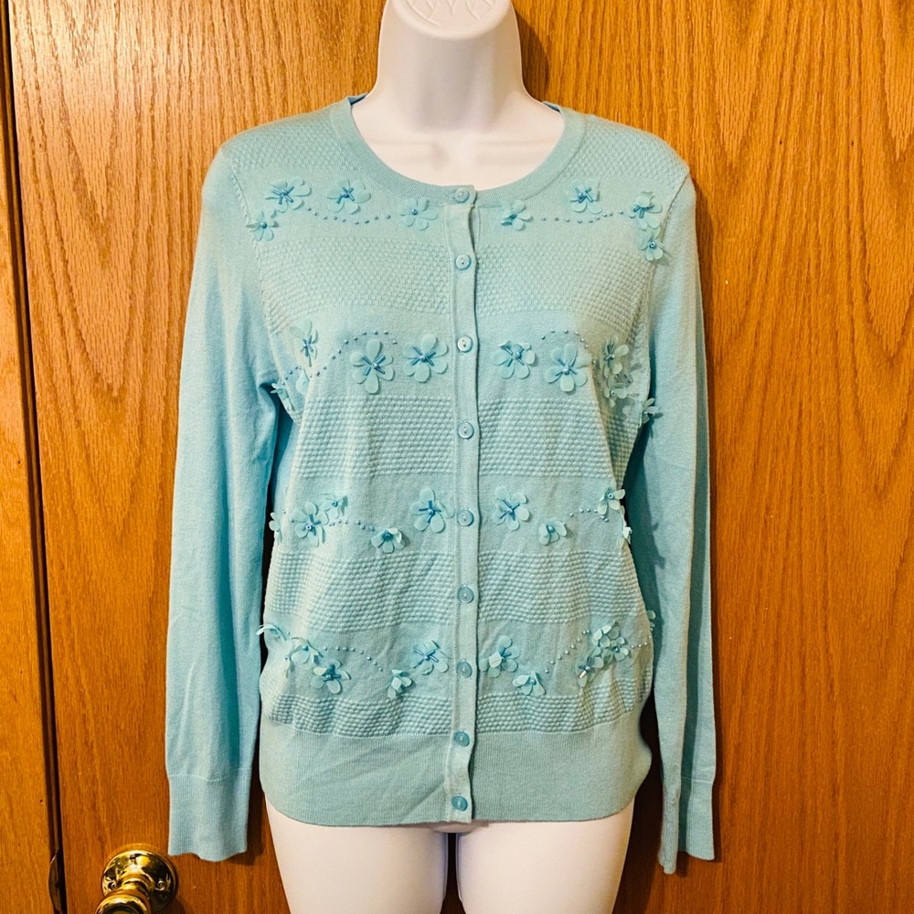 NWT women’s blue cardigan size S